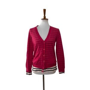 Marc Jacobs Womens Cardigan Button Up Long Sleeve Pink S Small